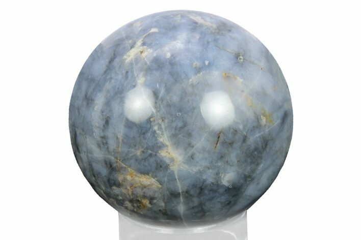 Polished Blue Quartz Sphere - Madagascar #245451